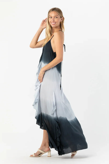 Tiare Hawaii Love Letters Maxi Dress - Black Grey Ombre