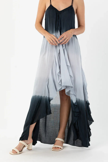 Tiare Hawaii Love Letters Maxi Dress - Black Grey Ombre
