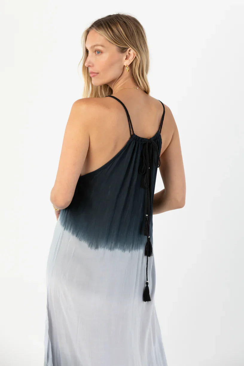 Tiare Hawaii Love Letters Maxi Dress - Black Grey Ombre