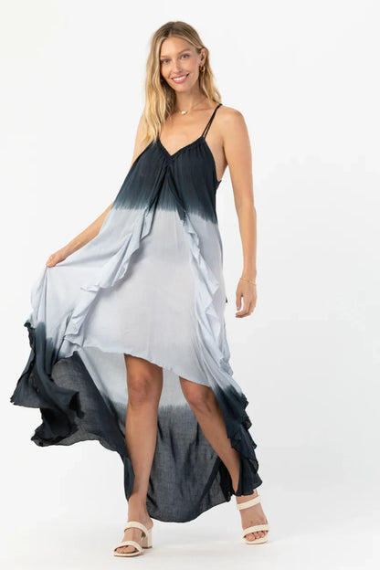 Tiare Hawaii Love Letters Maxi Dress - Black Grey Ombre