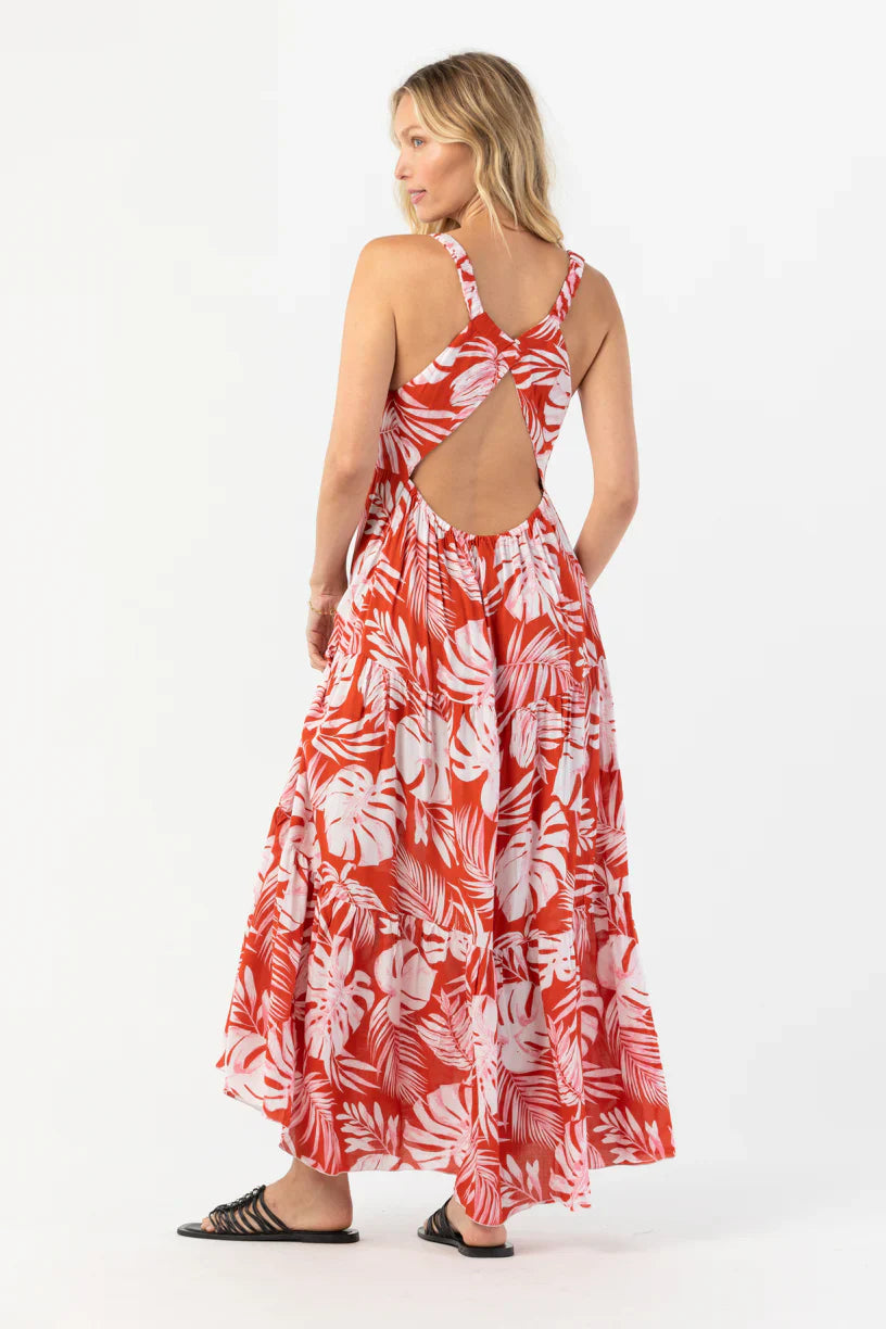 Tiare Hawaii Lovestruck Maxi Dress - Monstera Rust