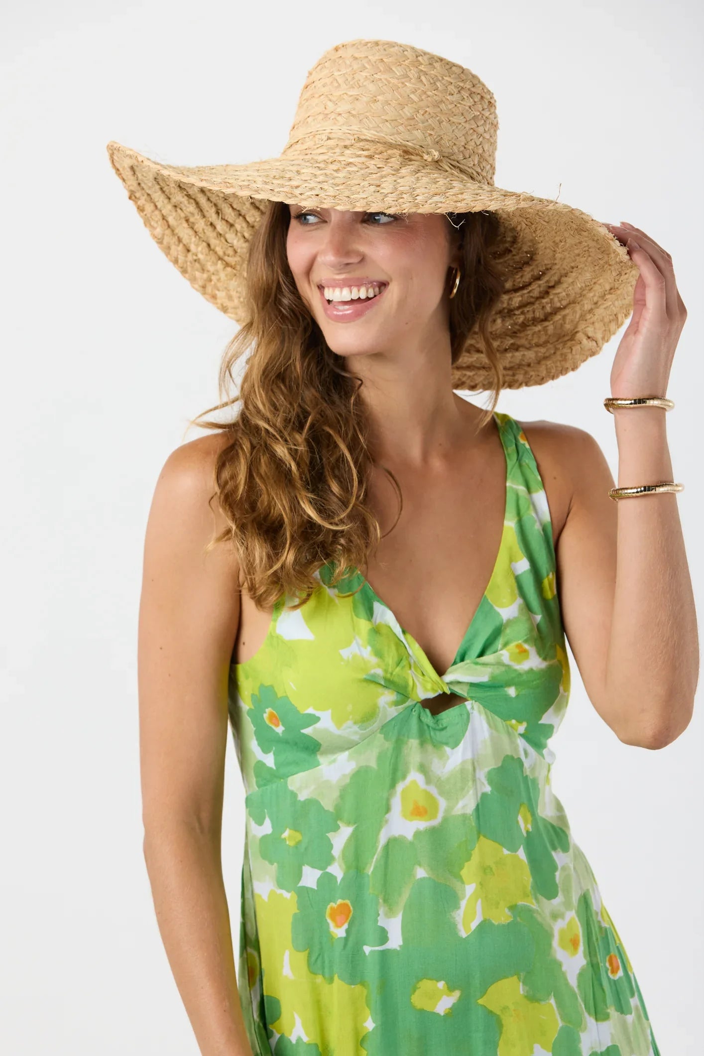 Tiare Hawaii Lovestruck Maxi Dress - Watercolor Dreams Green