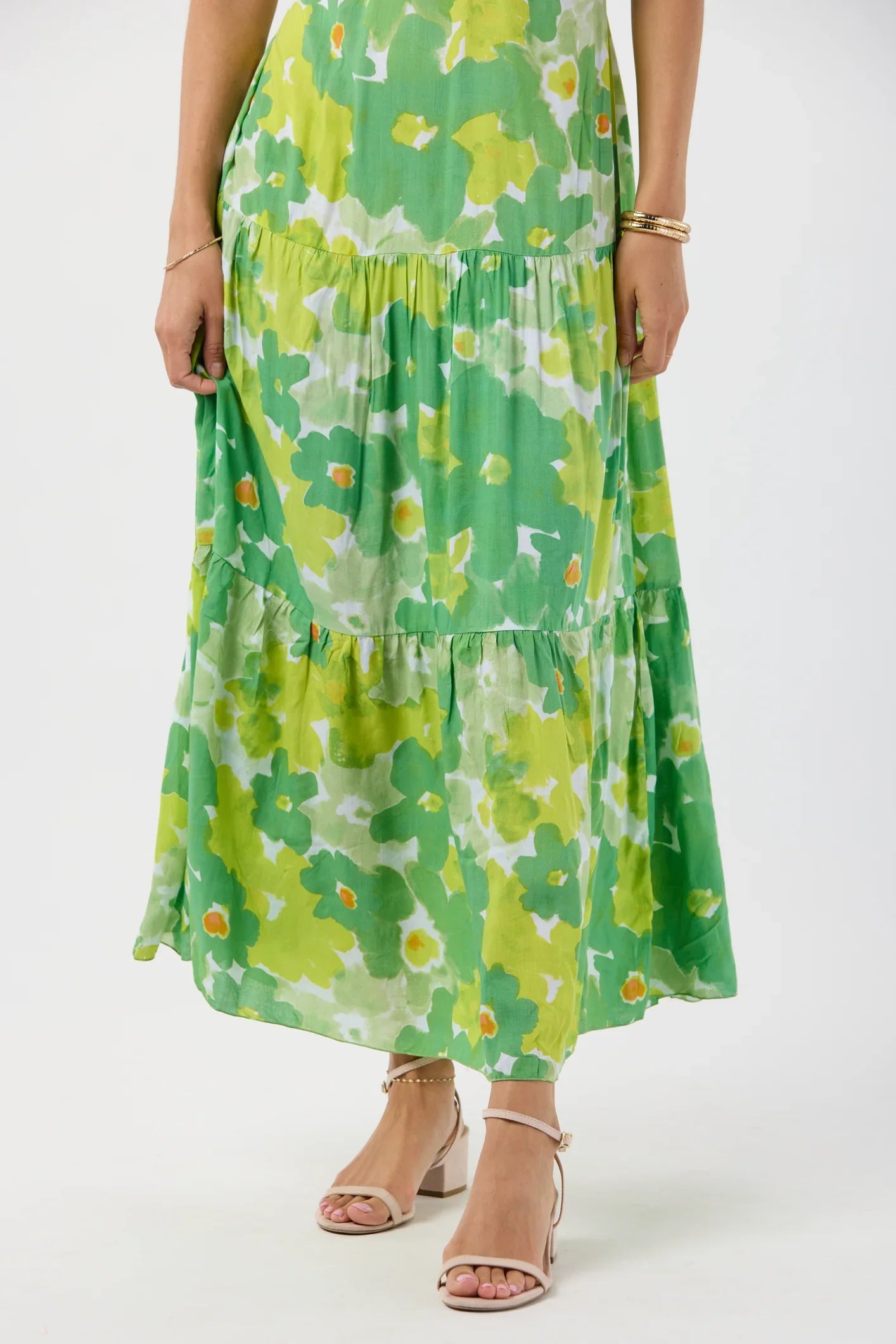 Tiare Hawaii Lovestruck Maxi Dress - Watercolor Dreams Green