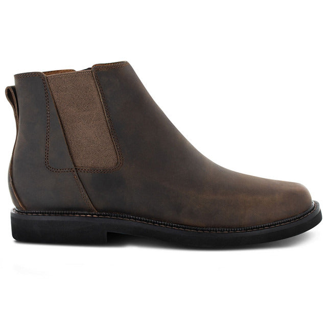 Apexfoot Men's Logan - Chelsea Side Zip Boot - Brown