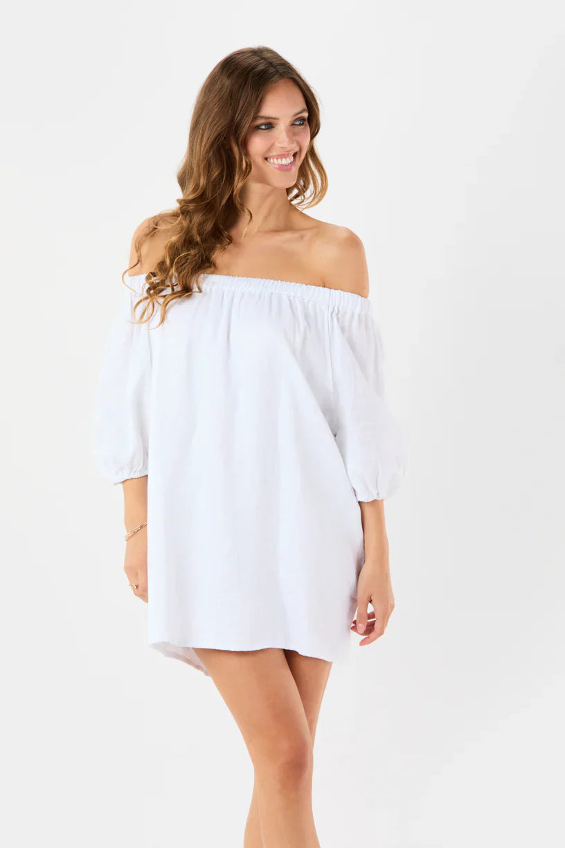 Tiare Hawaii Lychee Mini Dress - White
