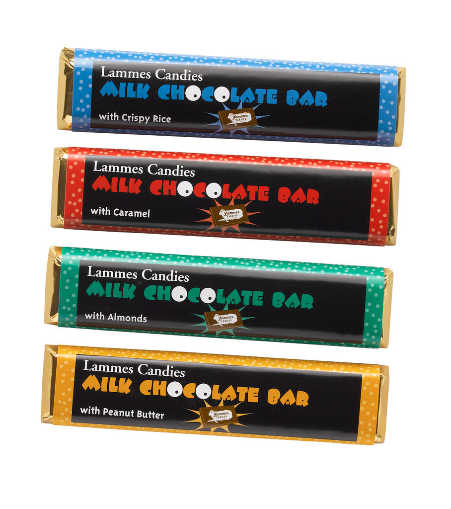 Lammes Candies Assorted Chocolate Bars - Case of 40