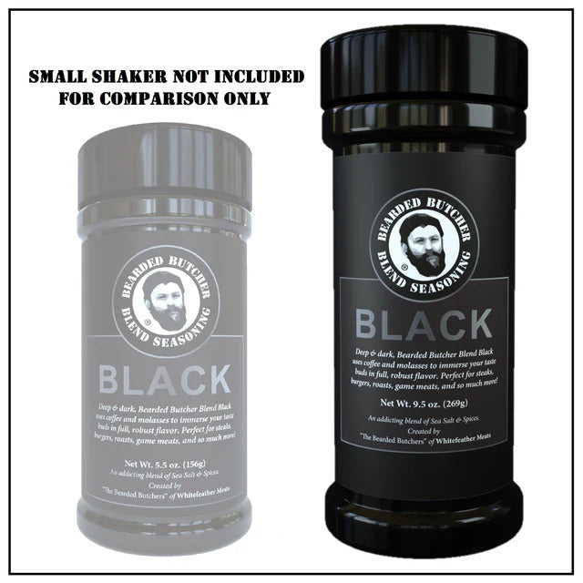 The Bearded Butchers Bearded Butcher Blend Black 9.5oz Shaker