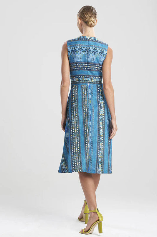 Natori Le Souk Jacquard Fit and Flare Dress