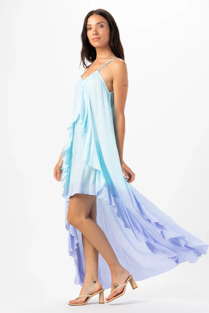 Tiare Hawaii Love Letters Maxi Dress - Aqua Lavender Ombre