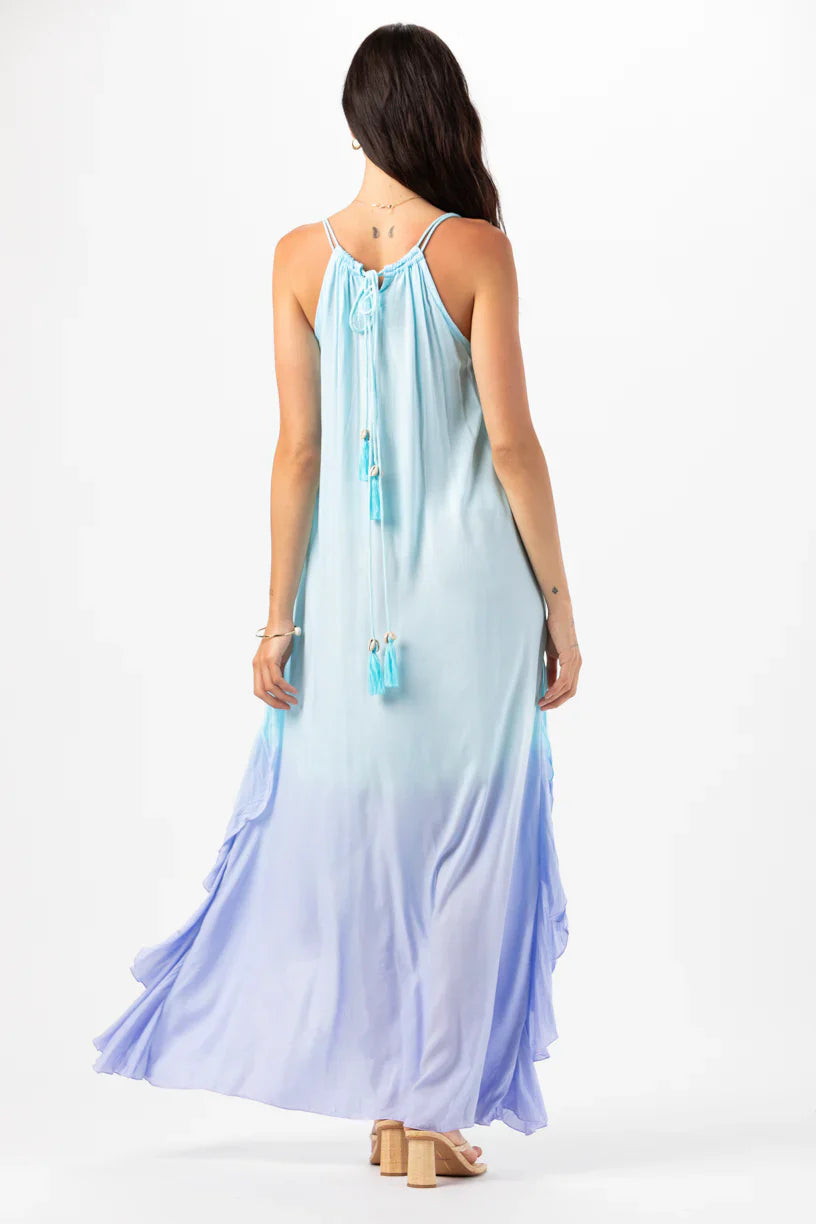 Tiare Hawaii Love Letters Maxi Dress - Aqua Lavender Ombre