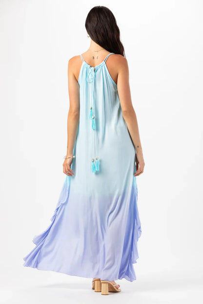 Tiare Hawaii Love Letters Maxi Dress - Aqua Lavender Ombre