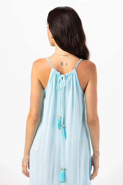Tiare Hawaii Love Letters Maxi Dress - Aqua Lavender Ombre