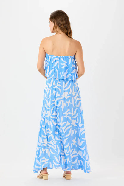 Tiare Hawaii Maldives Maxi Dress - Abstract Geo Sky