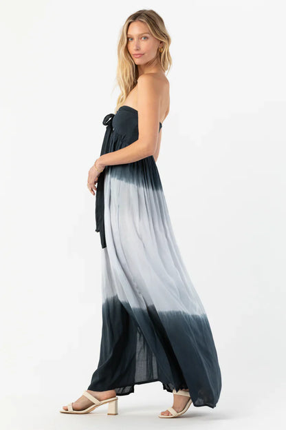 Tiare Hawaii Mele Maxi Dress - Black Grey Ombre