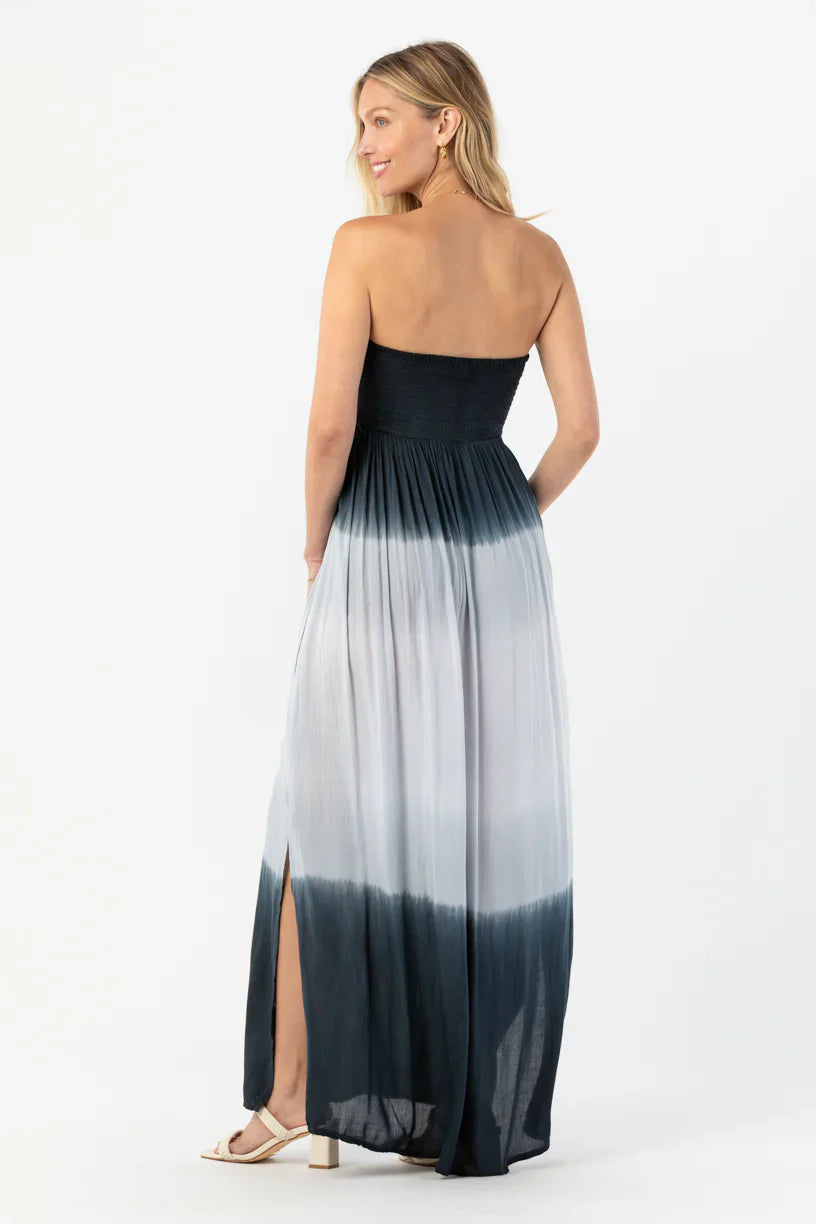 Tiare Hawaii Mele Maxi Dress - Black Grey Ombre