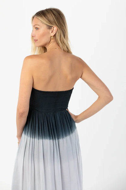 Tiare Hawaii Mele Maxi Dress - Black Grey Ombre