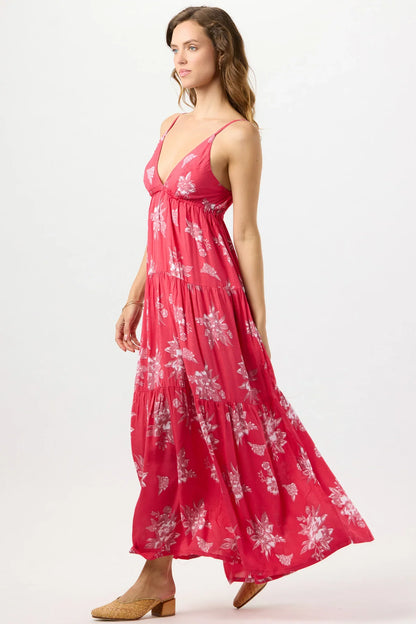 Tiare Hawaii Micah Maxi Dress - Orchidland Red