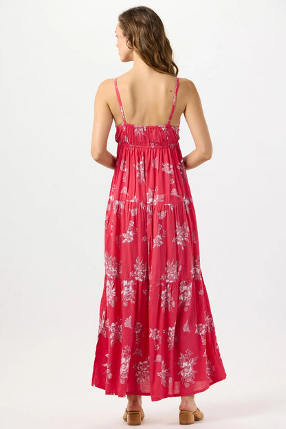 Tiare Hawaii Micah Maxi Dress - Orchidland Red