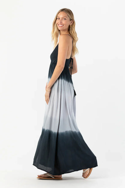 Tiare Hawaii Mochi Maxi Dress - Black Grey Ombre