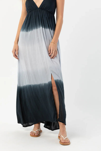 Tiare Hawaii Mochi Maxi Dress - Black Grey Ombre