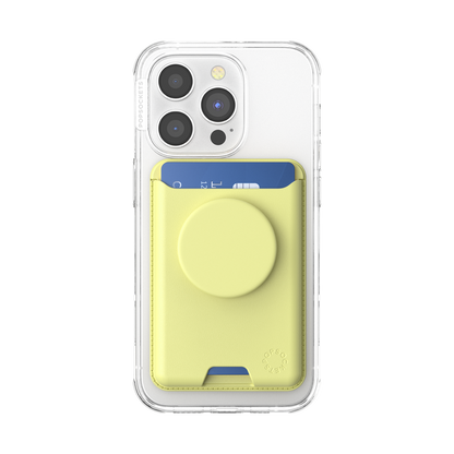 PopSockets Butter Yellow Softgoods PopWallet + For MagSafe