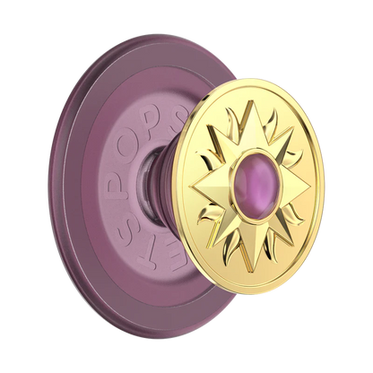 PopSockets Enamel Sun Jewel Mauve PopGrip for MagSafe