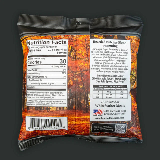 The Bearded Butchers Bearded Butcher Maple Sugar Seasoning 2.15lb