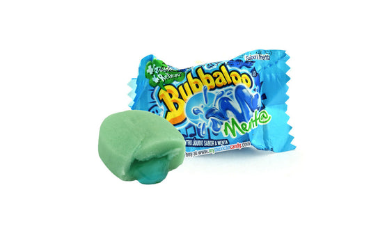 Pampa Direct Bubbaloo Menta Chicle Globo Mint Bubblegum, 300 g / 10.6 oz (box of 60)