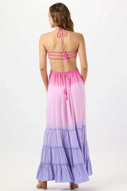 Tiare Hawaii Naia Maxi Dress - Pink Violet Ombre