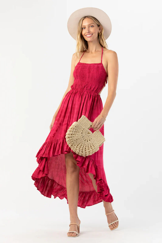 Tiare Hawaii Naia Midi Dress - Berry Ripples