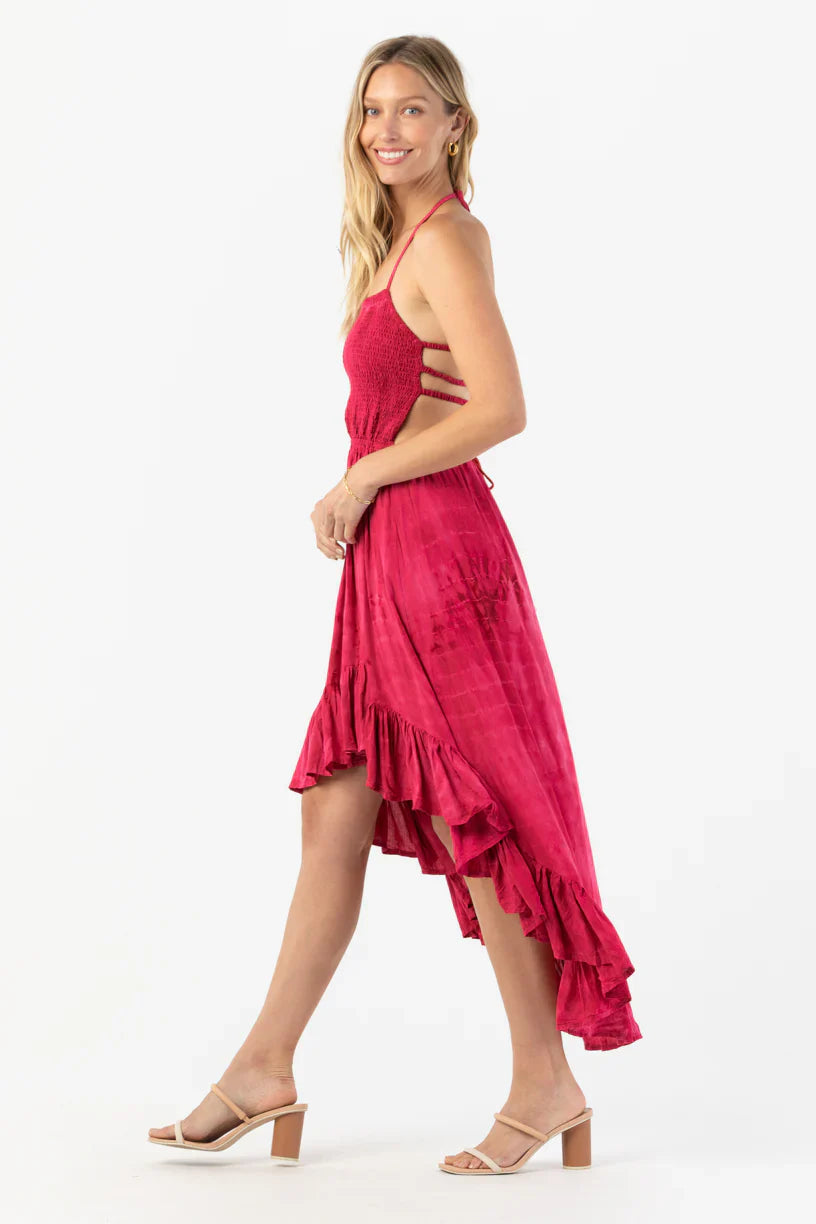 Tiare Hawaii Naia Midi Dress - Berry Ripples