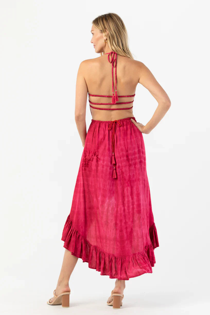 Tiare Hawaii Naia Midi Dress - Berry Ripples