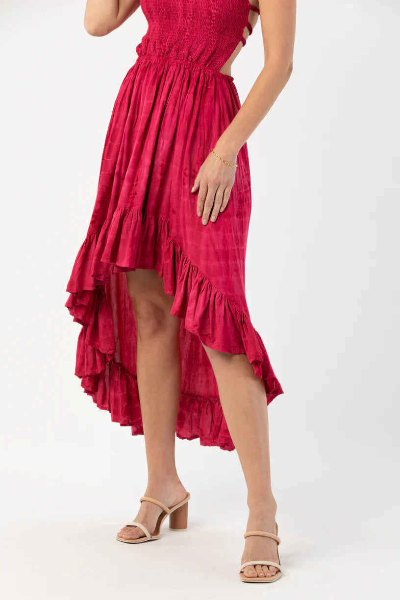 Tiare Hawaii Naia Midi Dress - Berry Ripples