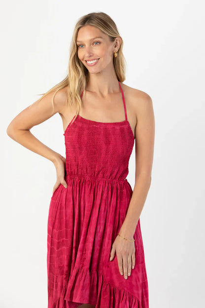 Tiare Hawaii Naia Midi Dress - Berry Ripples