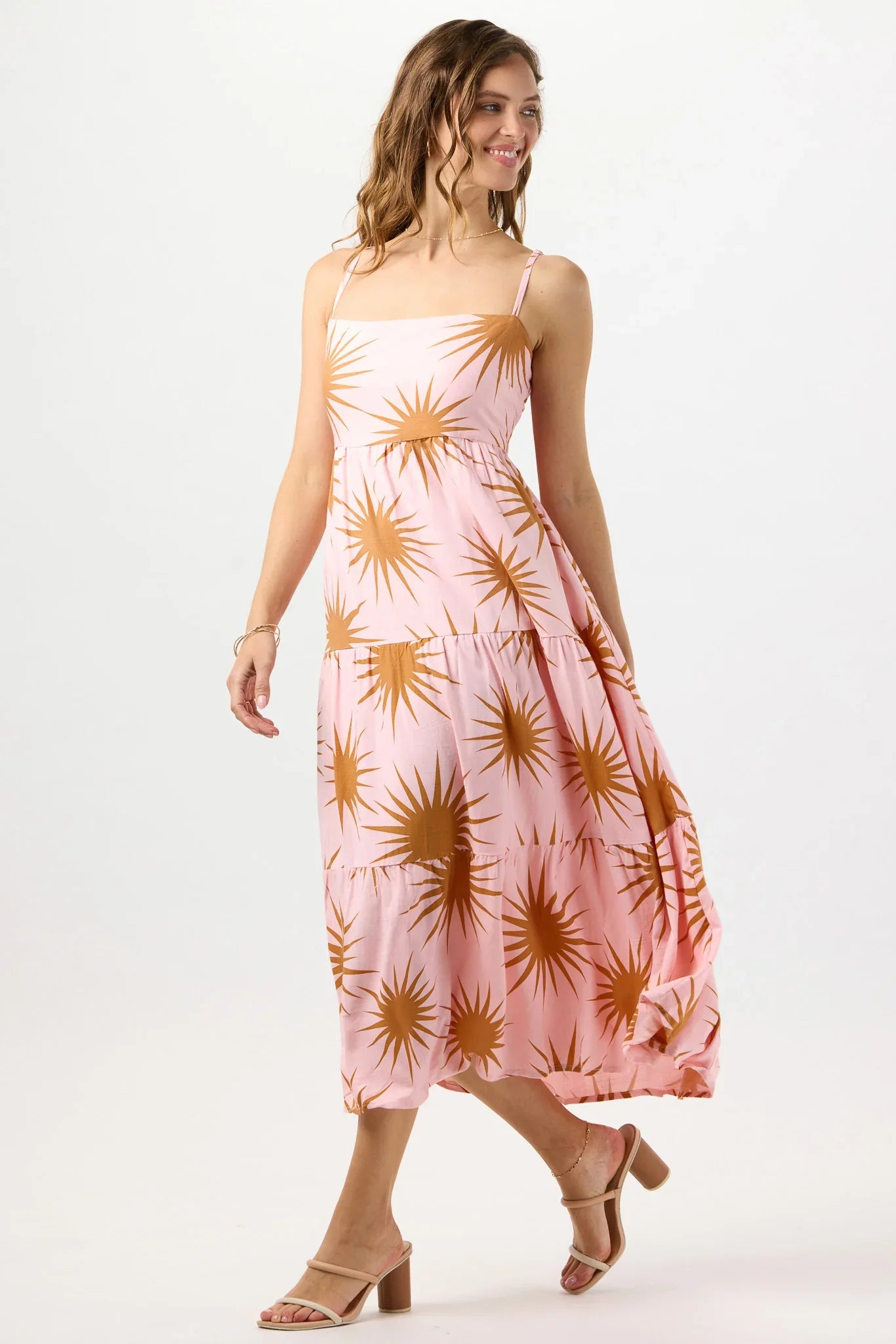 Tiare Hawaii Nanette Maxi Dress - Sunny Days Blush Gold