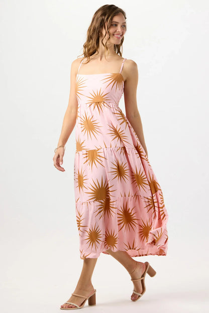 Tiare Hawaii Nanette Maxi Dress - Sunny Days Blush Gold