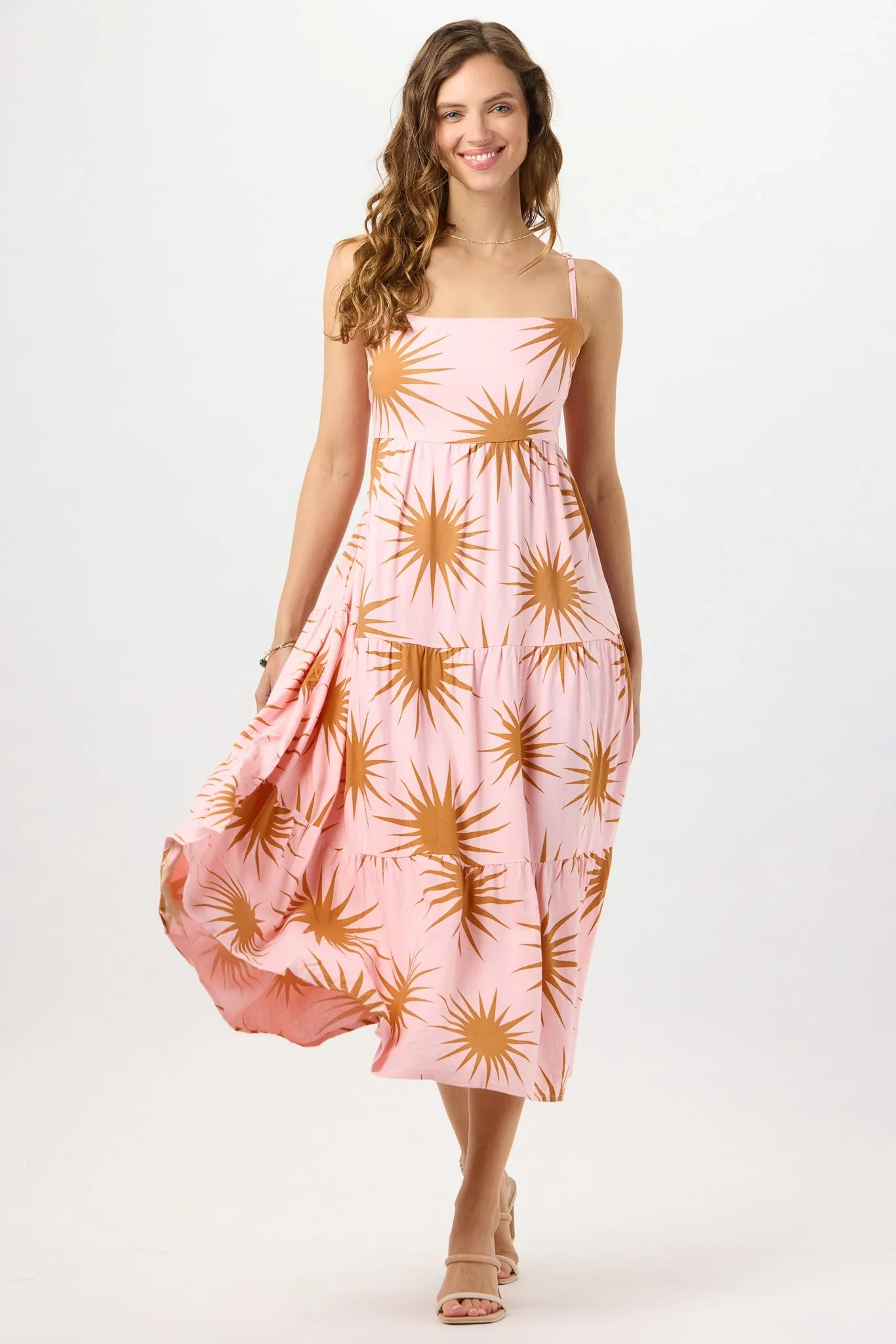 Tiare Hawaii Nanette Maxi Dress - Sunny Days Blush Gold