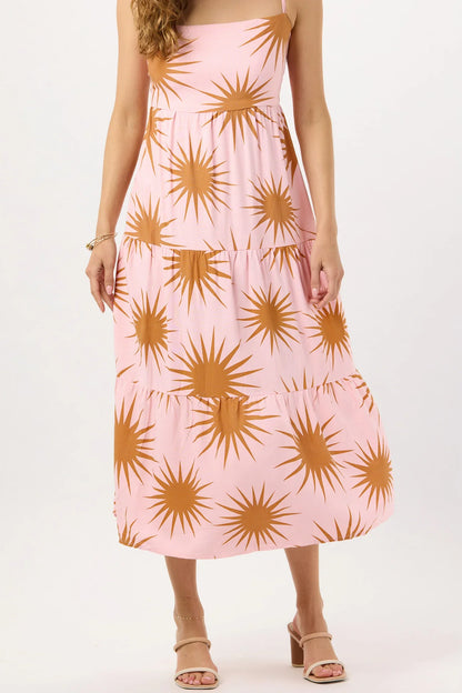 Tiare Hawaii Nanette Maxi Dress - Sunny Days Blush Gold