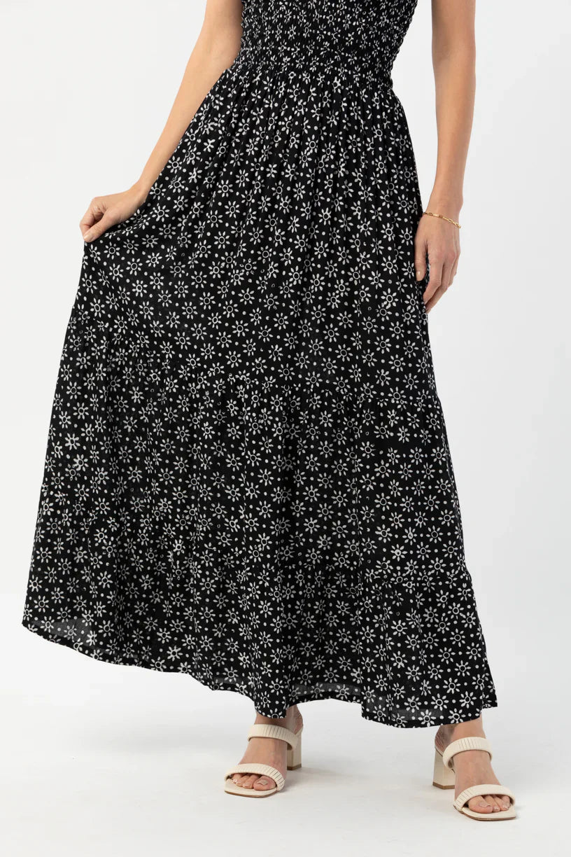 Tiare Hawaii Nirvana Maxi Dress - Batik Sun Black White