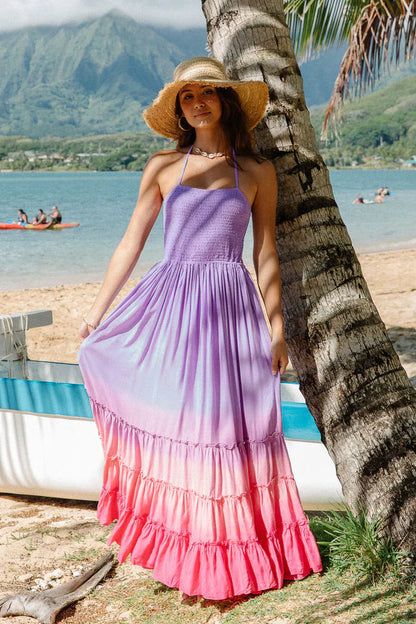 Tiare Hawaii Naia Maxi Dress - Lavender Pink