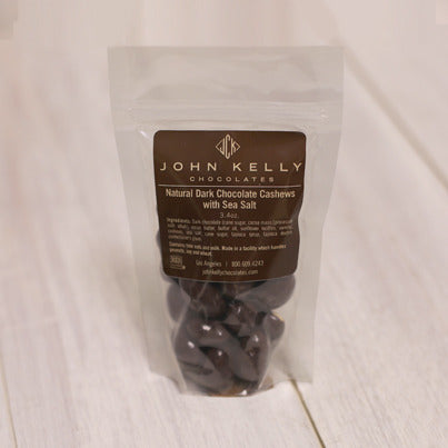 John Kelly Chocolates Dark Chocolate Coated Cashews With Sea Salt