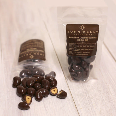 John Kelly Chocolates Dark Chocolate Coated Cashews With Sea Salt