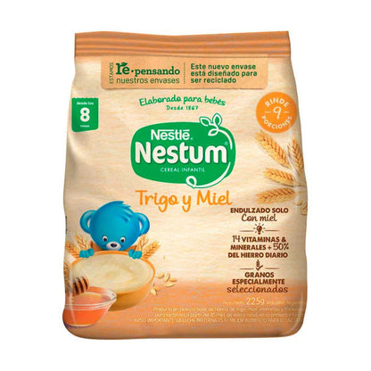 Pampa Direct Nestum Infant Cereal Trigo y Miel Sin Azúcar, 225 g / 7.9 oz