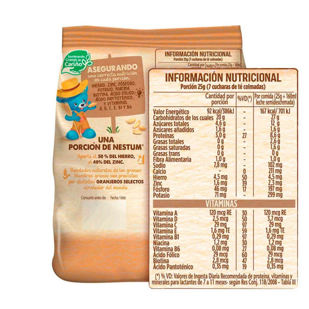 Pampa Direct Nestum Infant Cereal Trigo y Miel Sin Azúcar, 225 g / 7.9 oz