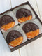 John Kelly Chocolates 8 piece Dark Chocolate Dipped Orange Slice Gift Box