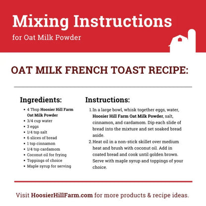 Hoosier Hill Farm Oat Milk Powder