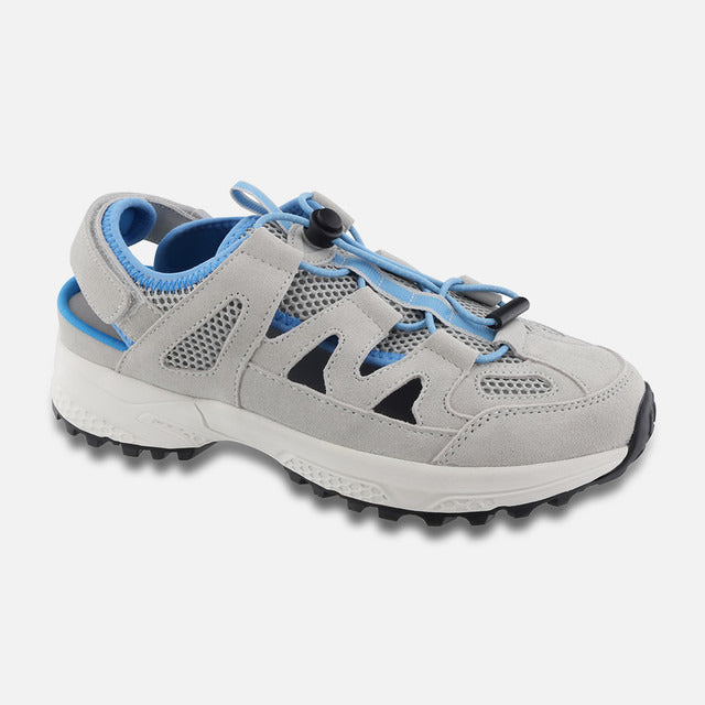 Apexfoot Women's Closed Toe Sandal - Gray/Blue