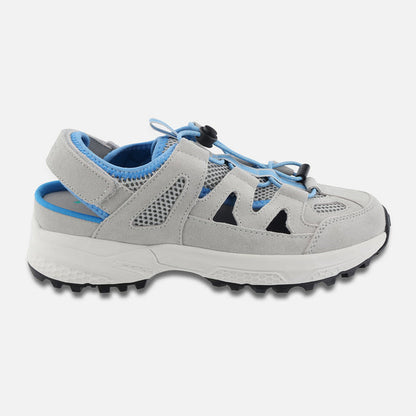 Apexfoot Women's Closed Toe Sandal - Gray/Blue