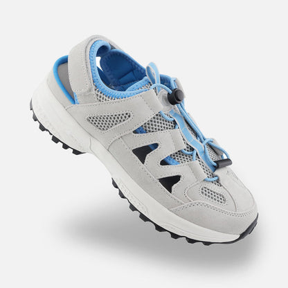 Apexfoot Women's Closed Toe Sandal - Gray/Blue