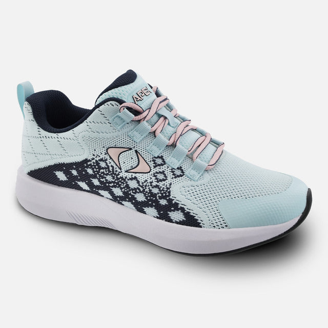 Apexfoot Women's Performance Athletic Sneaker - V Black Seafoam / Pink